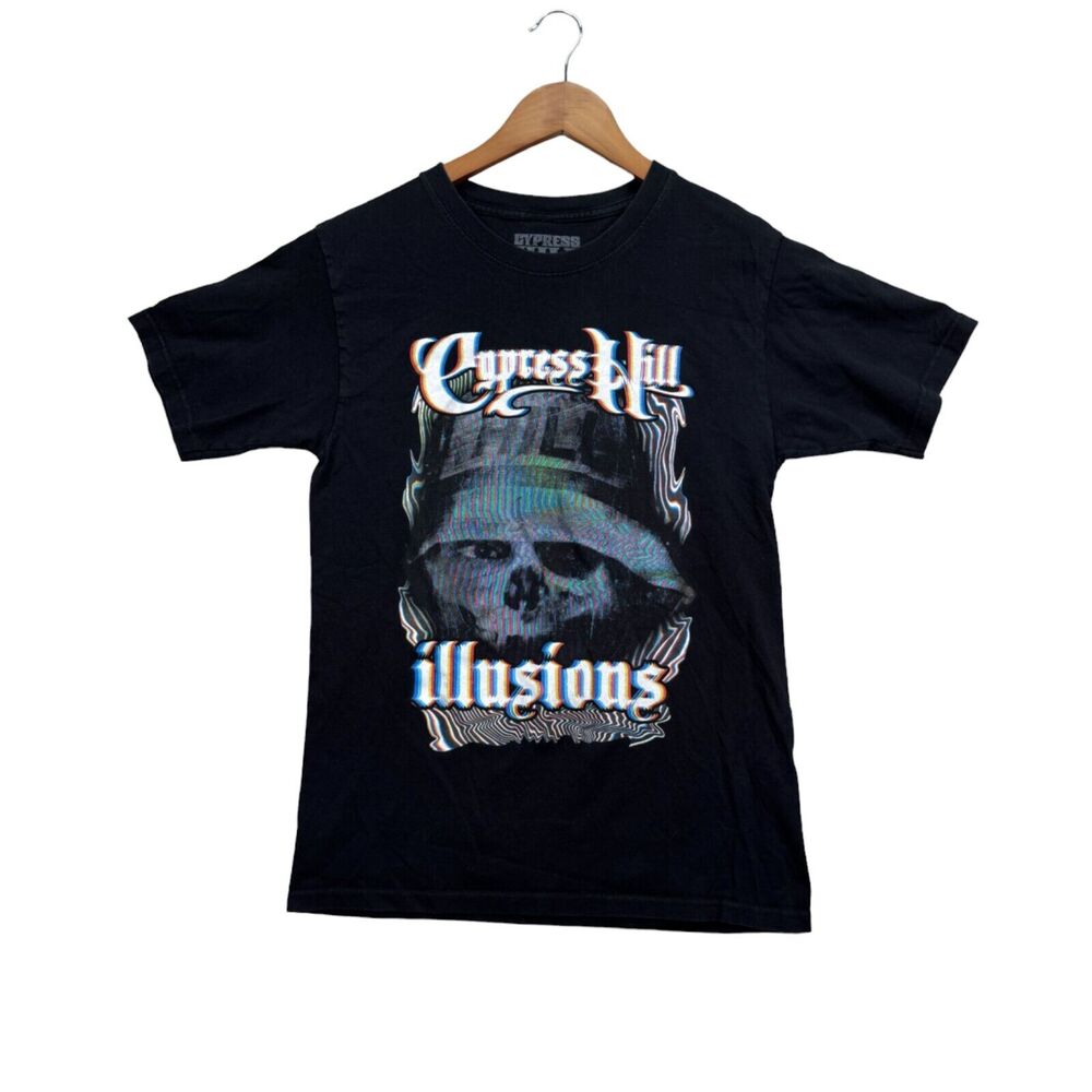Illusions Cypress Hill Rap Hip Hop LA Band Music Black 90s T-Shirt S